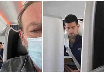 Após ser deportado da Austrália, Djokovic é flagrado sem máscara em avião