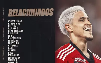 Flamengo divulga lista de relacionados para o Mundial de Clubes; veja os relacionados