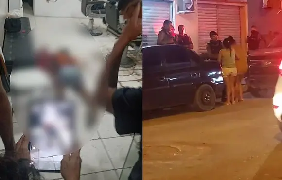 Cliente é executado a tiros dentro de barbearia no Santos Dumont, em Maceió